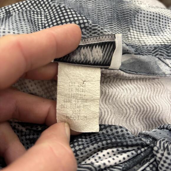 Vtg 90s/y2k cropped rose print cropped front tie blouse sz medium - Picture 7 of 8